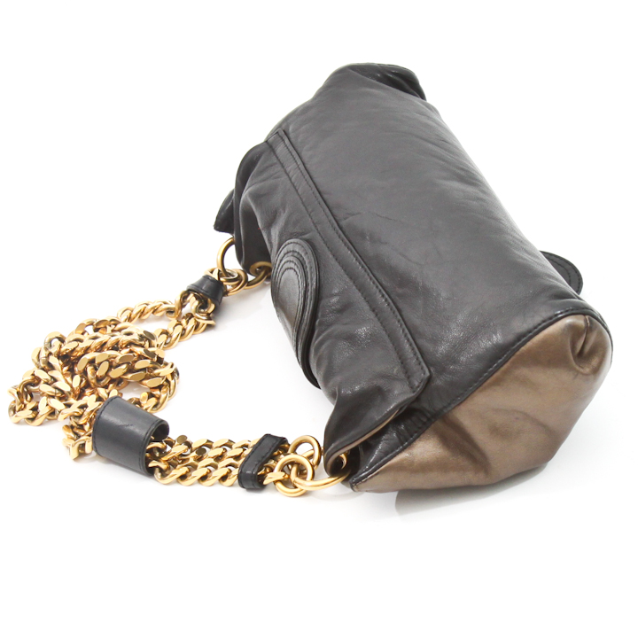 Chloe Soft Leather Golden Chain Shoulder Bag | Bags of CharmBags of Charm